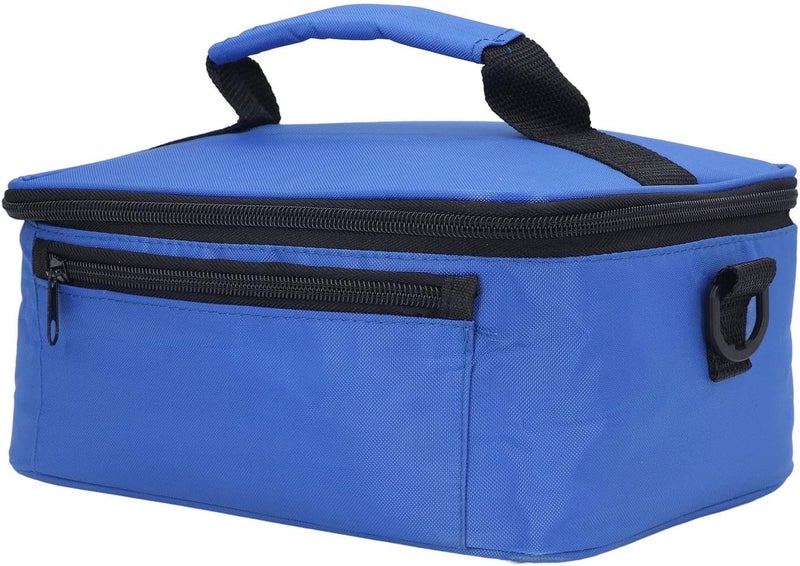 woobles Food Warming Tote, Portable Mini Oven Oxford Cloth Control Temperature Wide Applicable for Home (Blue) - Image 1